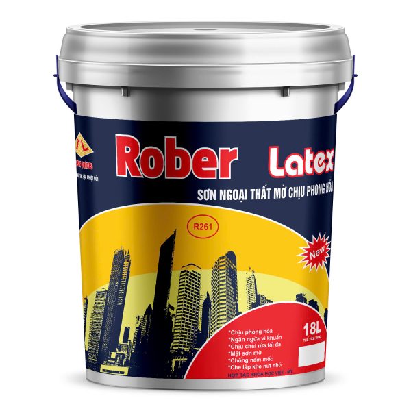Rober Latex sơn ngoại thất mờ