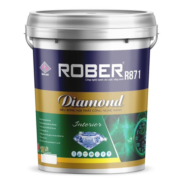 Rober Nano Diamond | Sơn siêu bóng nội thất công nghệ nano