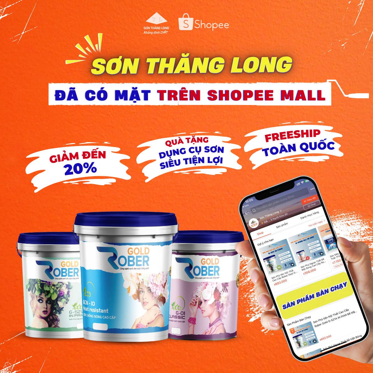 ra mắt shopee sơn thăng long
