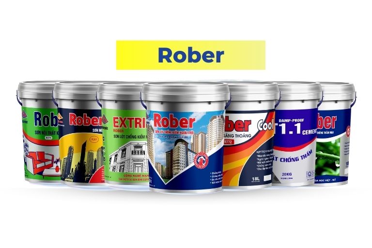 Sơn Thăng Long Rober - Nhãn sơn phổ thông, dễ thi công, ổn định, chống nóng, chống thấm