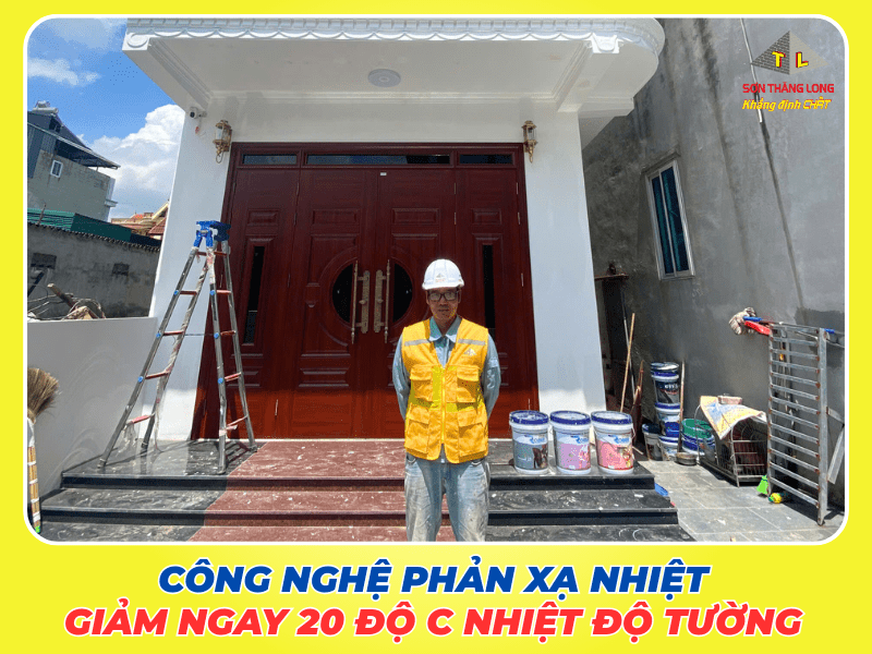 Hoàn thiện thi công sơn chống nóng tường nhà