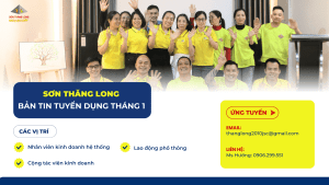 sơn thăng long tuyển dụng tháng 1