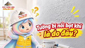 nguyên nhân tường bị nổi bọt khí